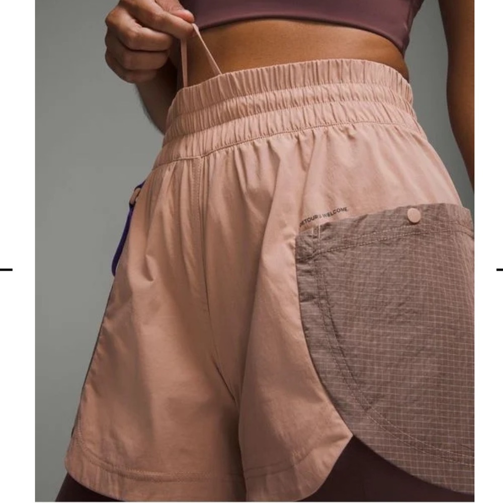 Lululemon Drop-In Pocket High-Rise Hiking Short 4" Sz 6